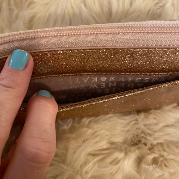 Kate Spade New York Mavis Street Neda Sparkle Rose Gold Wallet, EUC - Picture 3 of 13